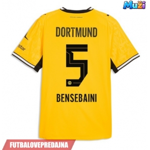 Lacne Muži Futbalové dres Borussia Dortmund Ramy Bensebaini #5 2026-27 Krátky Rukáv - Domáci